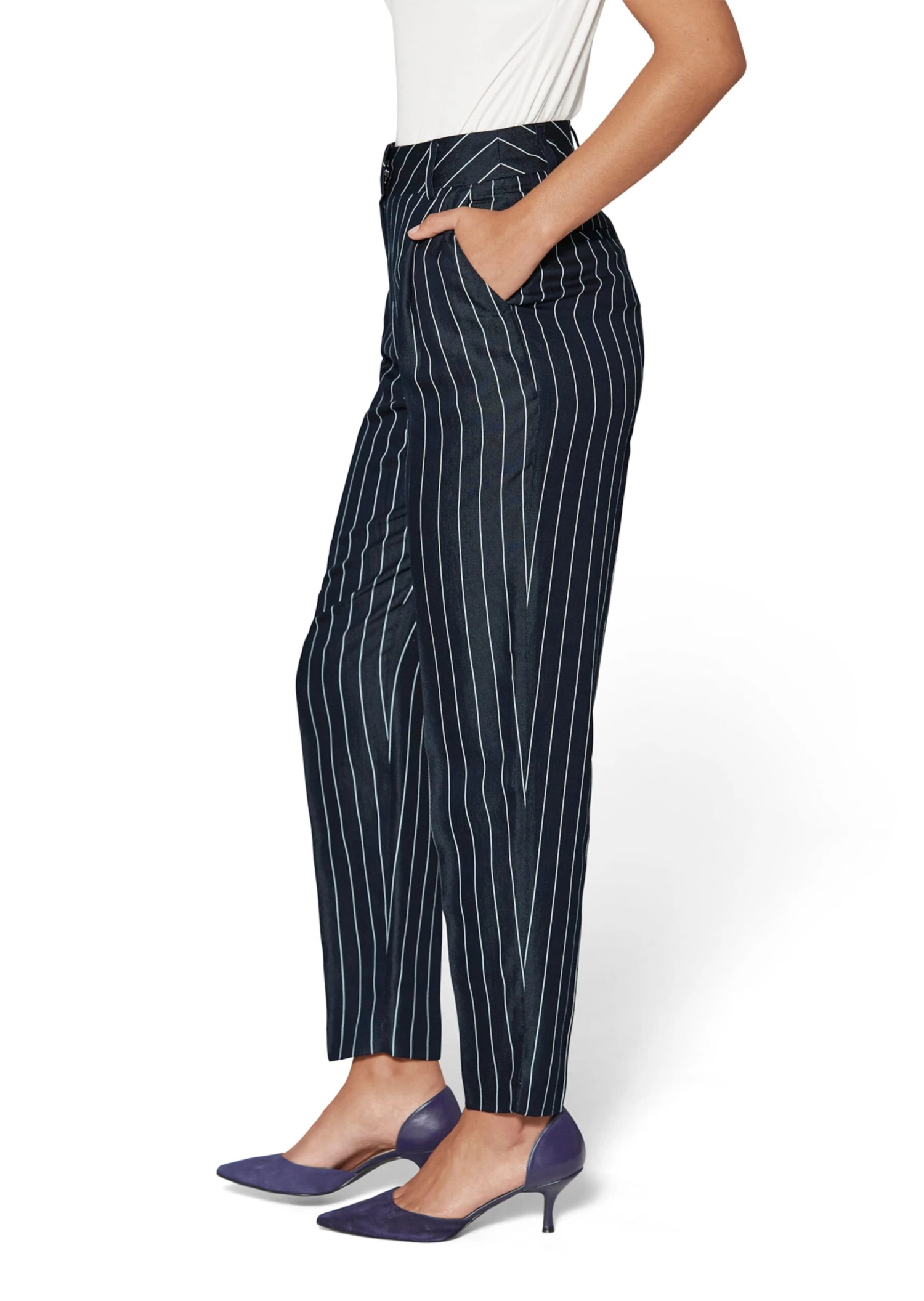 Hose Marine / Weiß 6 Hose Marine / Weiß – Bild 4