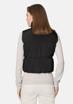 Wärmend Wattierte Steppweste Schwarz -Madeleine Mode ec3a4c796ea41b7ad8b70c761410d5a2