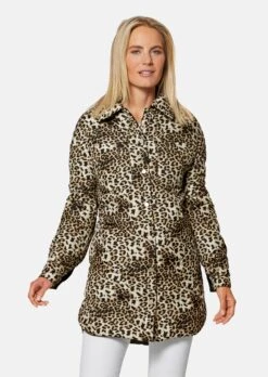 Wendejacke In Modischem Oversize-Look Sand / Multicolor