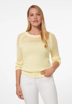 Strickpullover - Buttergelb