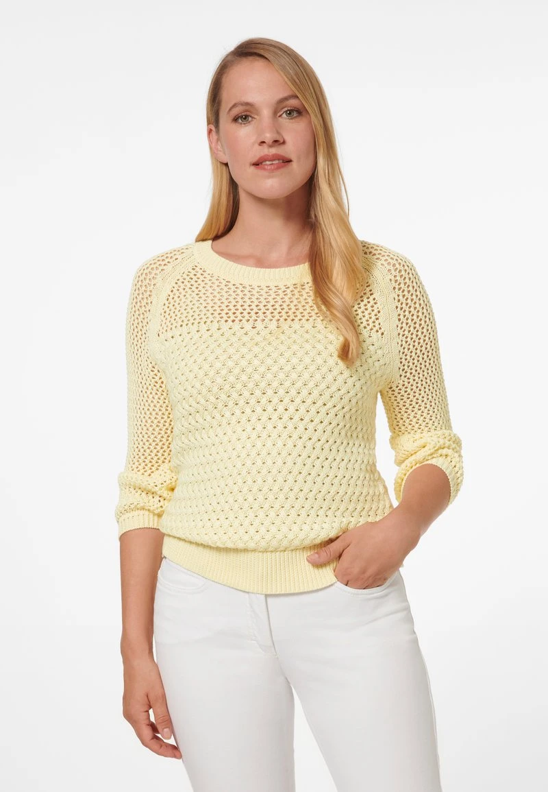 Strickpullover - Buttergelb