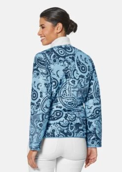Wendejacke Mit Paisleydruck Dunkelblau / Rauchblau -Madeleine Mode f25b187cffd479d1e46eed0598a0240a