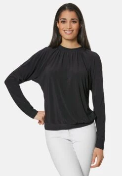 MIT CUT OUTS - Langarmshirt - Schwarz