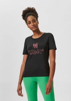 Kurzarmshirt Mit M SPORTS-Applikation Schwarz