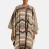 DOUBLEFACE-MIT INNEN - Cape - Cappuccino Multicolor