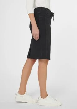 Schlanker Rock Aus Sweat-Denim Black -Madeleine Mode f5af1fe43f17f1dc2026d48e78ede59b