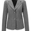 Nadelstreifenblazer Grau / Melange