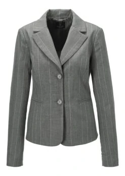 Nadelstreifenblazer Grau / Melange