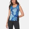 Top Mit Unikat-Print Royalblau / Multicolor -Madeleine Mode fad25cf35888ba49ed212e301cfdbe94