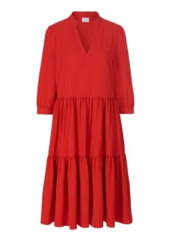 Kleid Mit Volant-Rock Rot -Madeleine Mode fb881f3411b97f2a1378c59f1cb2e37b