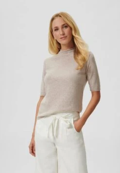 MIT KURZEN ÄRMELN - T-Shirt Basic - Bisquit Melange