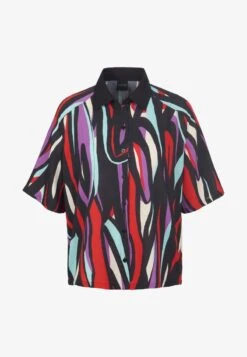 BUNTE - Hemdbluse - Schwarz/multicolor -Madeleine Mode fc728904b54c49fdb26a5f74b80bd9ce