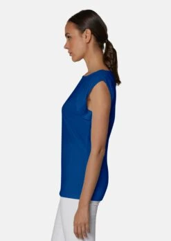 Ärmelloses Shirt Mit U-Boot-Ausschnitt Royalblau -Madeleine Mode fdbcd2bd38a12fed716df3217cc8a88b