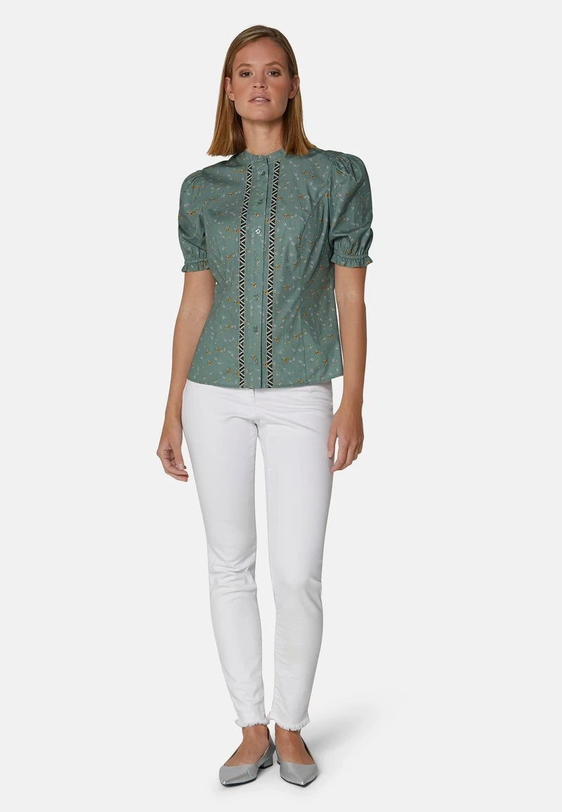 MIT MILLES-FLEURS-PRINT UND KURZEN PUFFÄRMELN - Hemdbluse - Light Green 3 MIT MILLES-FLEURS-PRINT UND KURZEN PUFFÄRMELN - Hemdbluse - Light Green
