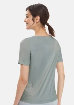 Kurzarmshirt Mit M SPORTS-Logo-Stickerei Eisgrau -Madeleine Mode ff8b6d05ef74ca97b1a2be386d757b33